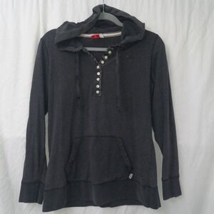 Athletic Sports Hoodie Jersey‎ 3/4 Button Up Long Sleeve Women's Size Large
